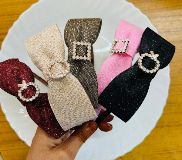 Glitter Center Stone Kids Hair Band