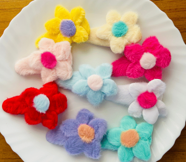 Fur Kids Multi Color Flower TikTok