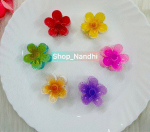 Medium Glossy Flower Claw