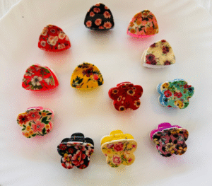 Small flower Rectangle Hair Claw
