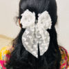 Big Size Soft Chiffon Bow Pins