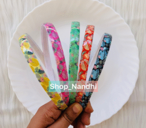 Kids Plastic Flower Print Head Band