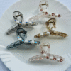 Premium Big Size Multi Stone Pearl Clip