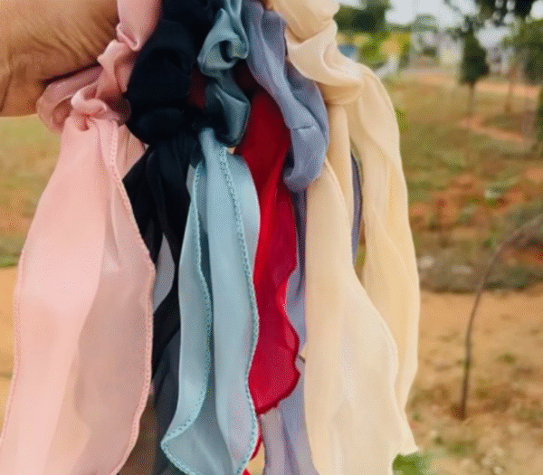 Long Soft Organza Hair Ties