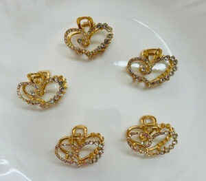 Medium - Heart Metal Hair Claw