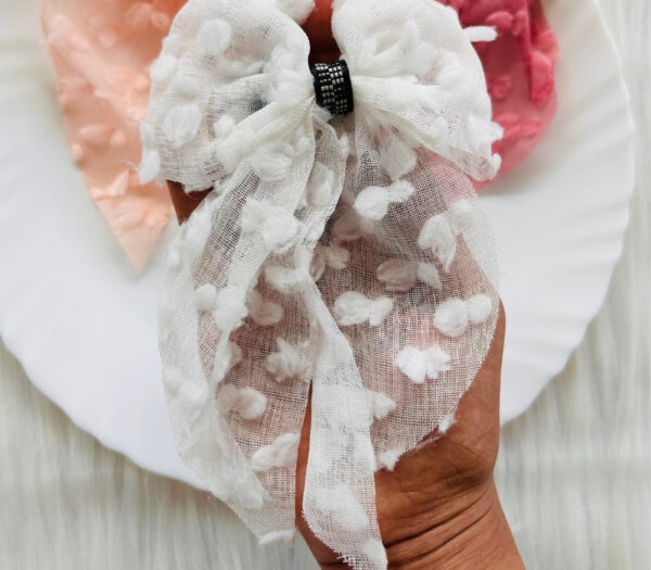 Big Size Soft Chiffon Bow Pins