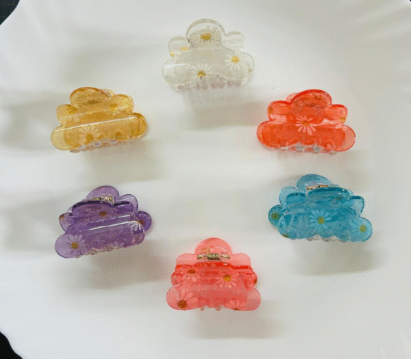 Premium Flower Pattern Medium Hair Claw