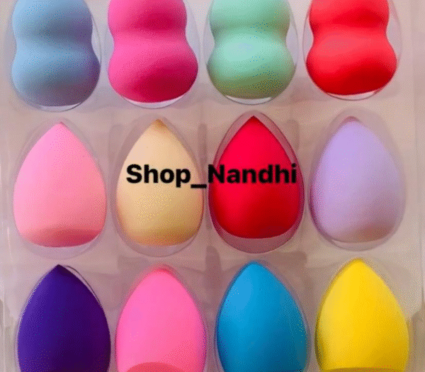 Fluffy Multi Color Makeup Puff