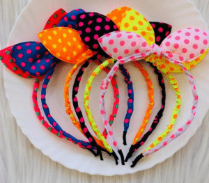 Kids Bunny Polka Hair Band