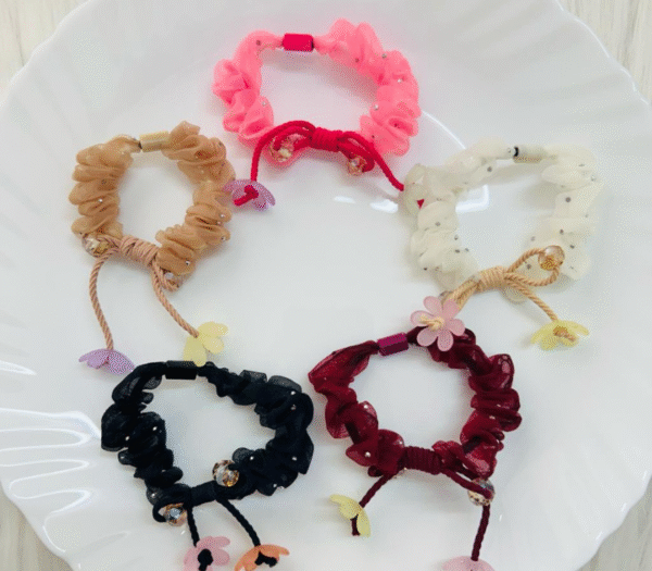 Flower Tassel Hair Band Scrunchies