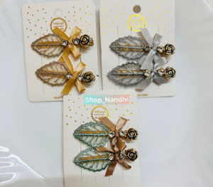 Kids Flower Pin Pair Card
