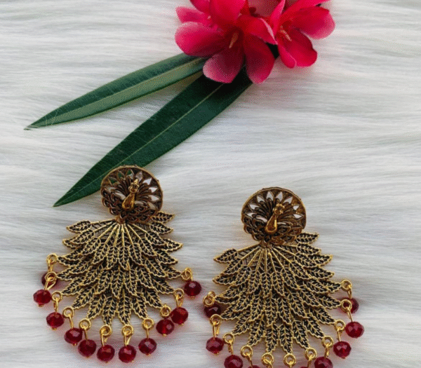 Big Size Three Layer Peacock Earring