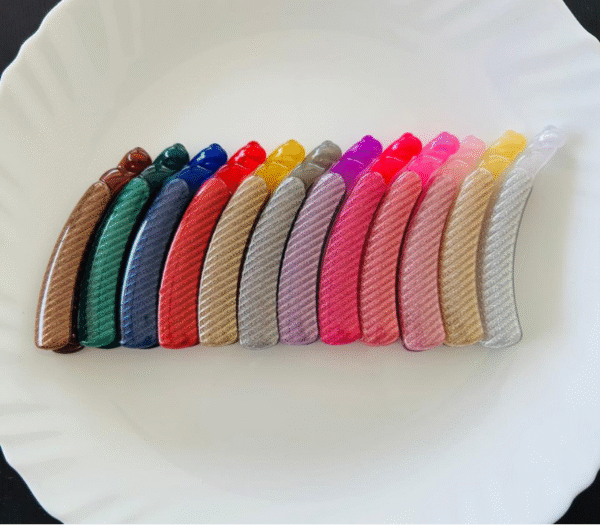 Stripe Glitter Medium Banana clip