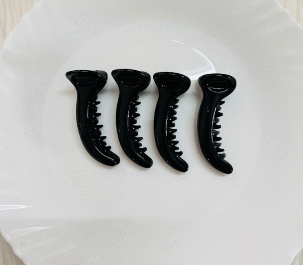 Medium Plain Black Banana Clip