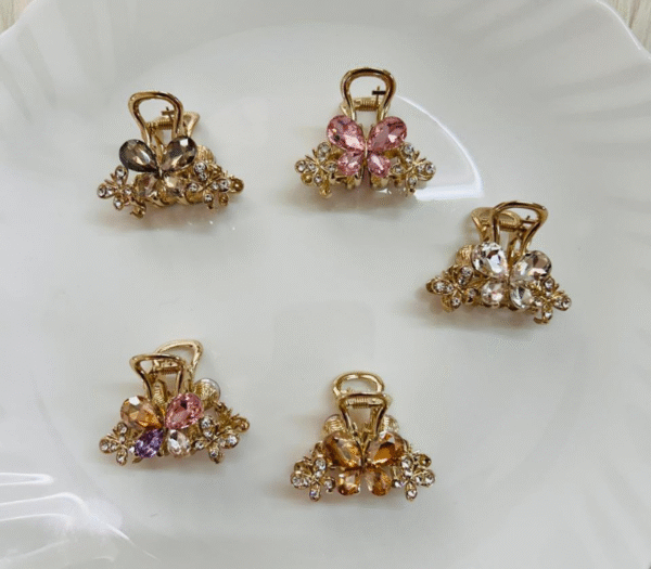 Premium 3 Butterfly Metal Hair Claw