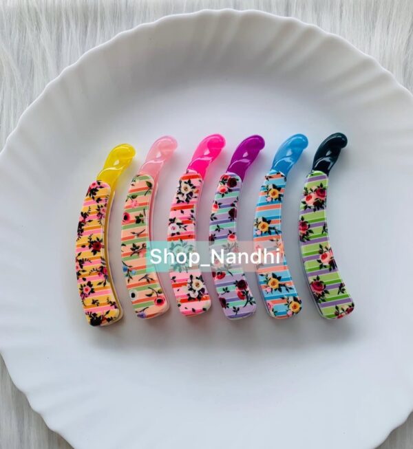 Big Size Rose Stripe Print Lock type Banana