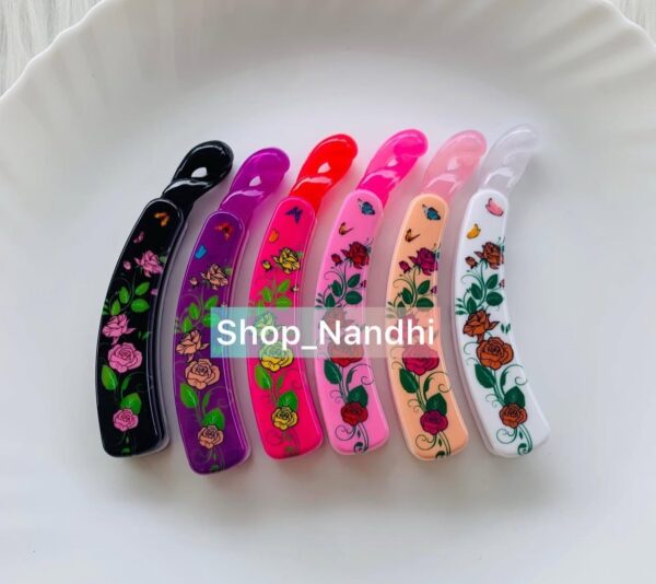 Big Size Rose Print Lock type Banana