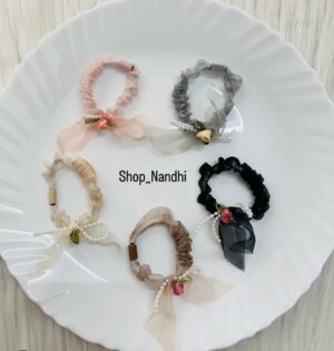 Medium Rose Tassel Hair Band