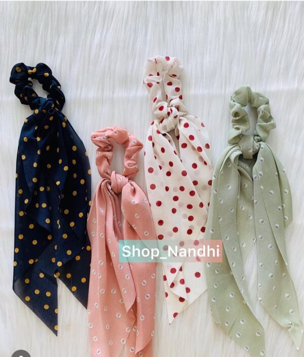 Long - Polka Dot Hair Ties