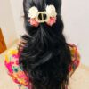 Big Size 4 Flowered Hair Claw