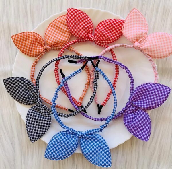 Kids Bunny Checked Hair Band