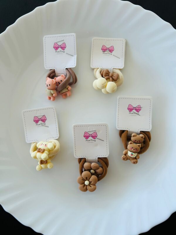 Kids Teddy Hair Band Pair