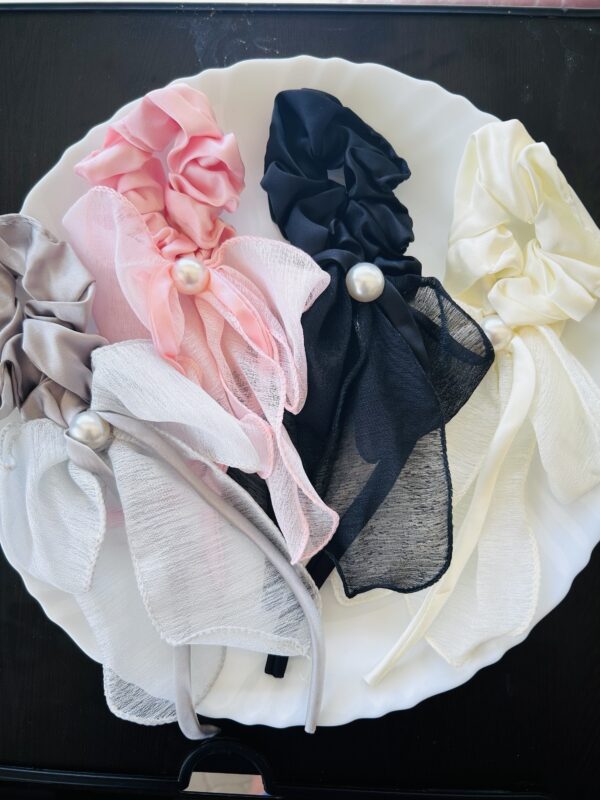 Pastel Hair Ties with Multi Tassel