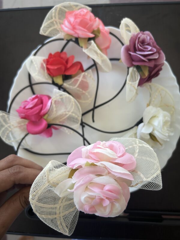 Kids Pastel Shade Rose Hair Band