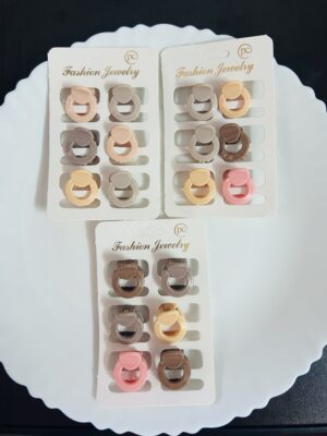 small size oval clip card(pack of 6 clips)