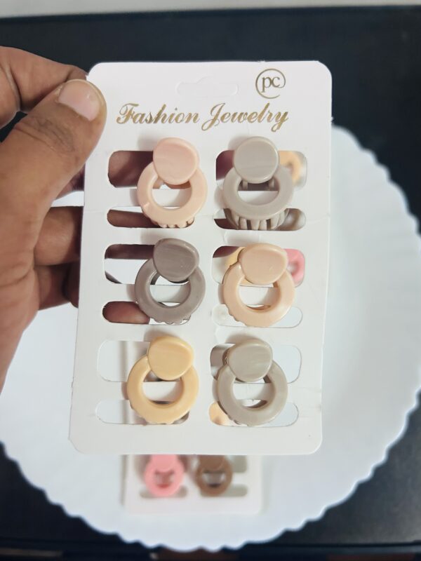 small size oval clip card(pack of 6 clips)