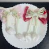 Premium Big Embroidery Tulip Bow Pin