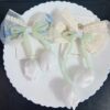 Premium Big Embroidery Tulip Bow Pin